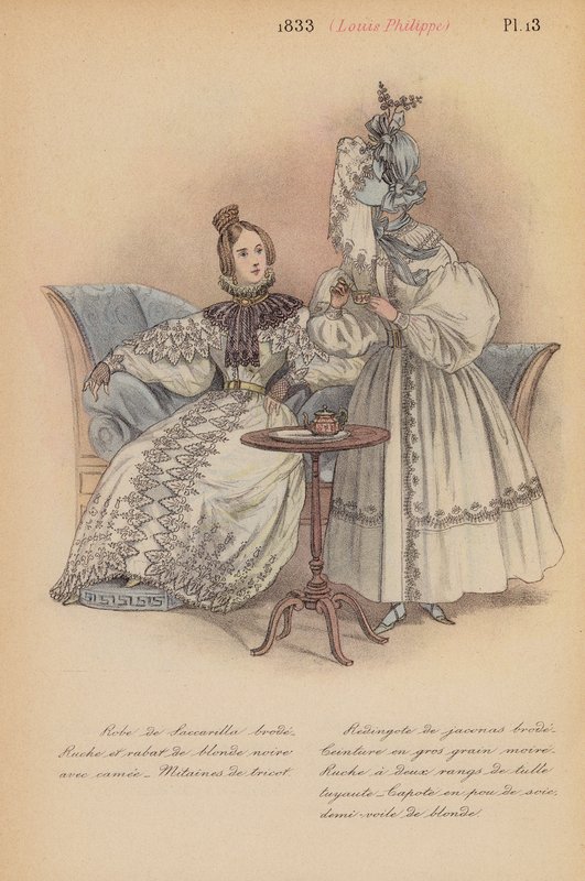 Ranskalainen muoti: Louis-Philippe (värilitro) 1833. tekijältä Louis Colas