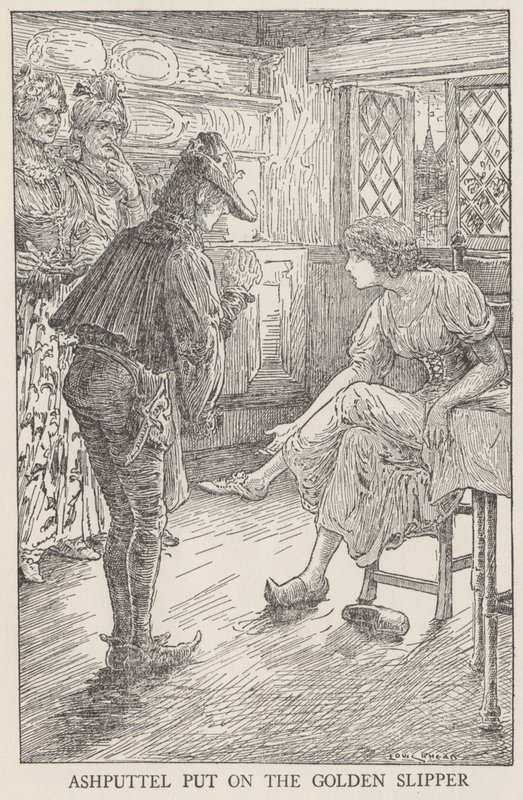 Cinderella (litho) tekijältä Louis John Rhead