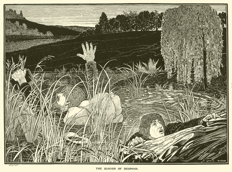 The Slough of Despond (kaiverrus) tekijältä Louis John Rhead