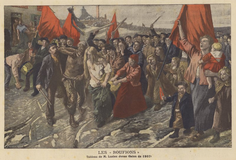 Les "Roufions" (väri litho) tekijältä Lucien Hector Jonas