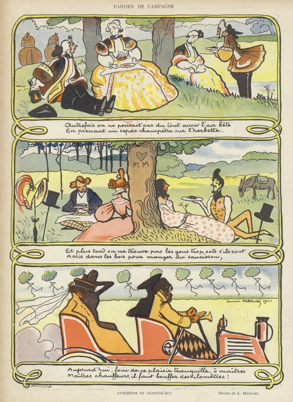 Kuvitus Le Rirelle tekijältä Lucien Metivet