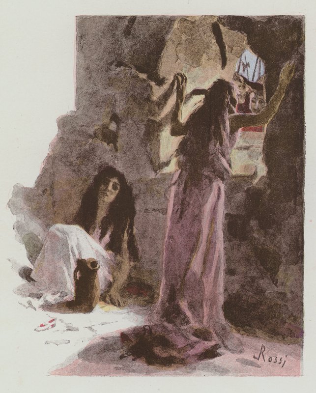 Kuvitus Notre-Dame De Parisille, Victor Hugo tekijältä Lucius Rossi