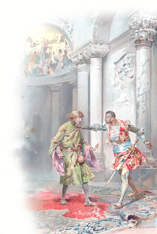Kuvitus Shakespearen Othelloon (kromoliittinen) tekijältä Ludovico Marchetti