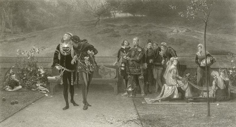 Edward II ja Piers Gaveston tekijältä Marcus Stone