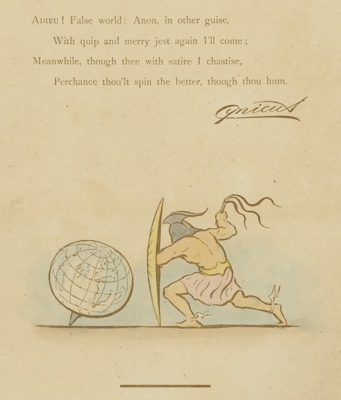 Sivu julkaisusta The Satires of Cynicus tekijältä Martin Cynicus Anderson