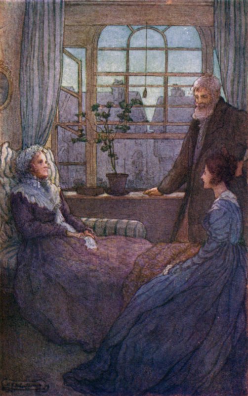 Rouva Gaskellin Cranfordin kuvitus. tekijältä Mary V. Wheelhouse