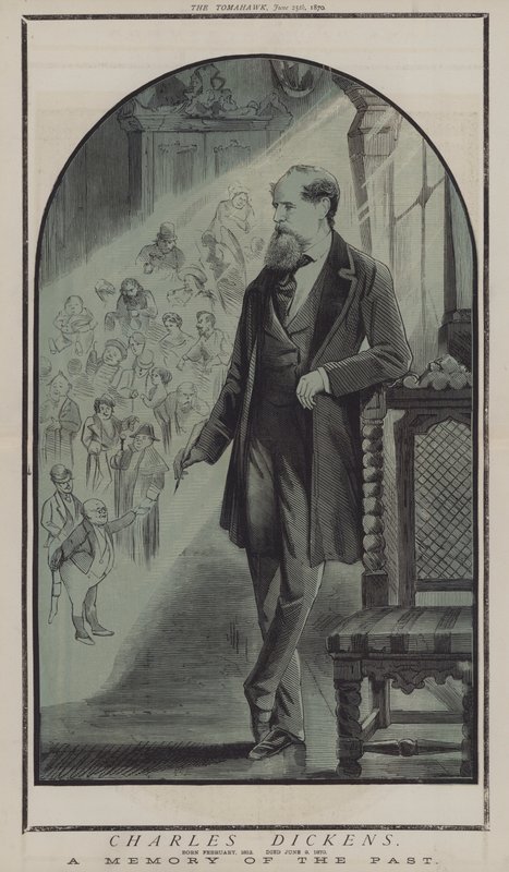 Charles Dickens (väri litho) tekijältä Matthew