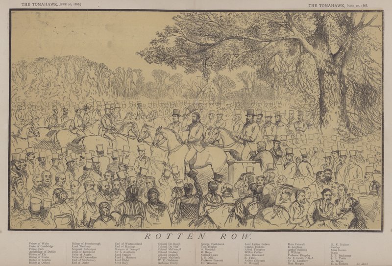 Rotten Row (väri litho) tekijältä Matthew