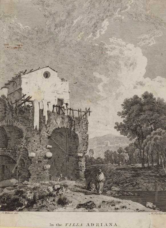 Villa Adrianassa, Italiassa tekijältä Michael 1743 1801 after Rooker