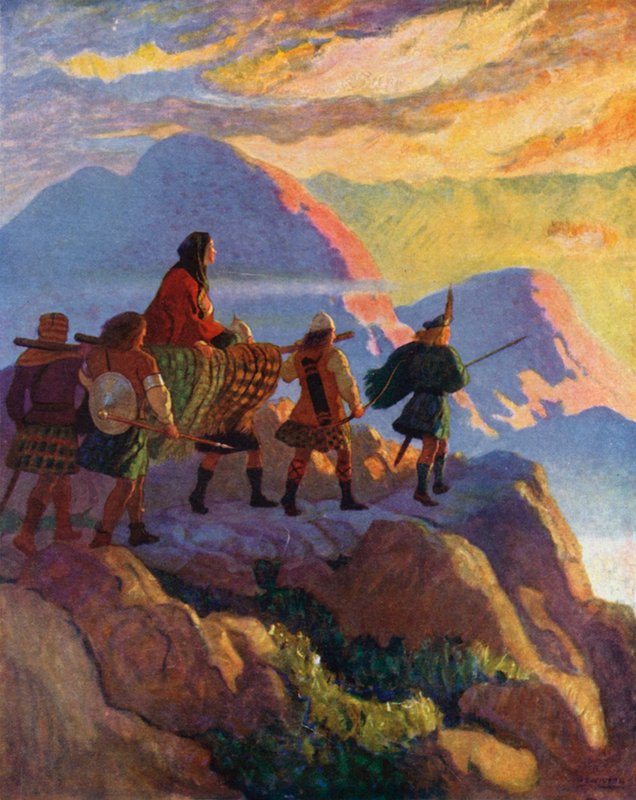 Helen Descends the Glen of Stones tekijältä Newell Convers Wyeth