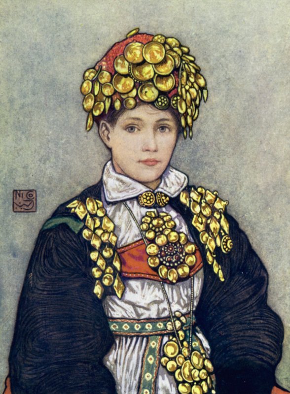 Norja: Saetersdalen Bride (väri litho) tekijältä Nico Jungman