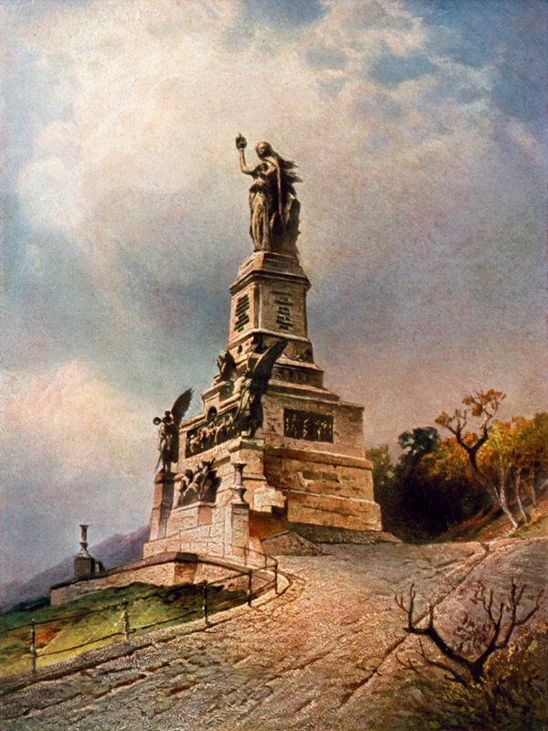 Niederwald-monumentti (värinen lito) tekijältä Nicolai Astudin