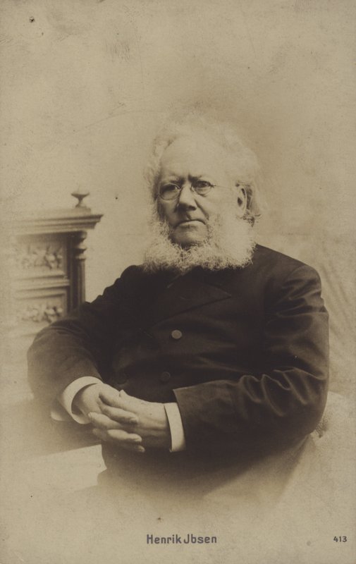 Henrik Ibsen (1828-1906), norjalainen näytelmäkirjailija tekijältä Norwegian Photographer