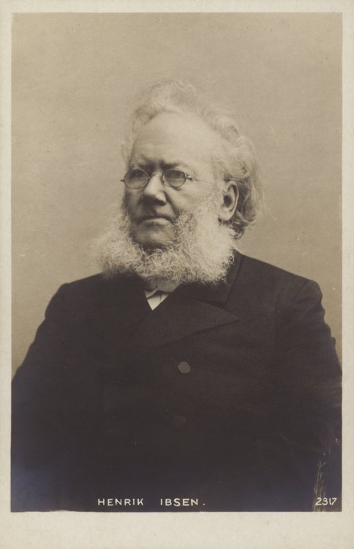 Henrik Ibsen (1828-1906), norjalainen näytelmäkirjailija tekijältä Norwegian Photographer