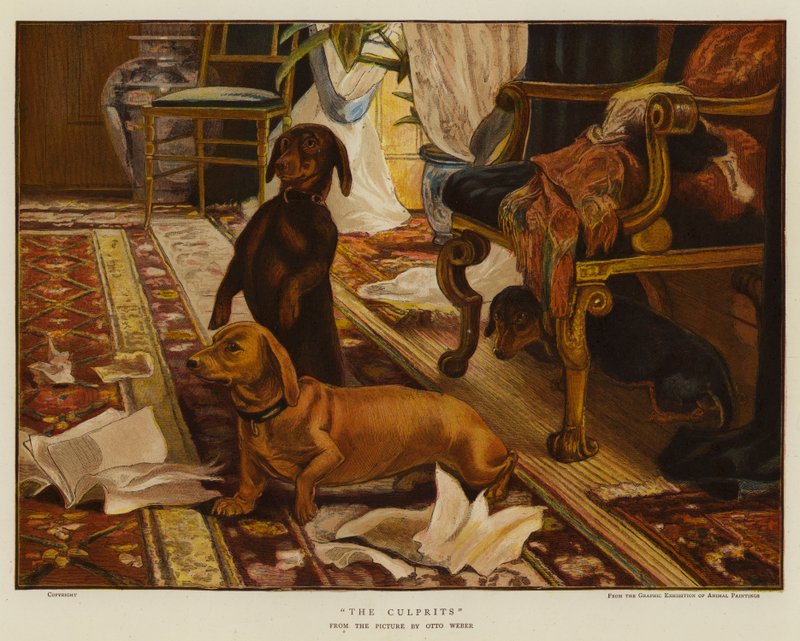 Syylliset (chromolitho) tekijältä Otto Weber