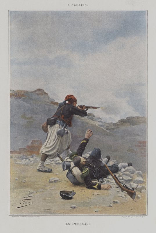 En Embuscade (väijytyksessä) tekijältä Paul Louis Narcisse Grolleron