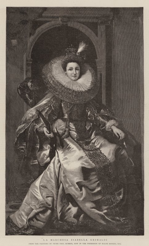 Marchesa Isabella Grimaldi tekijältä Peter Paul Rubens