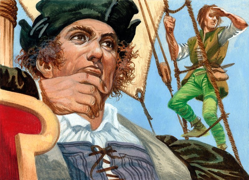 Christopher Columbus näkemässä uutta maailmaa tekijältä Peter Jackson
