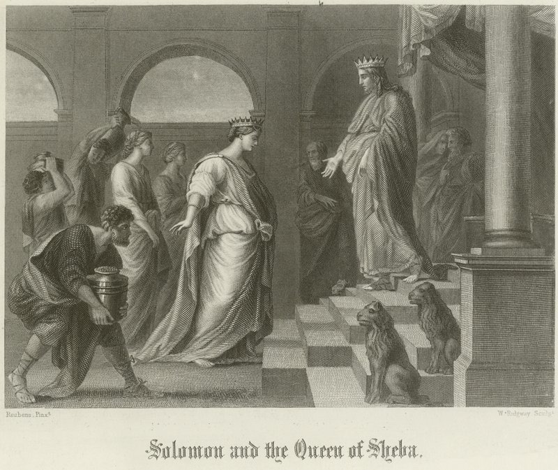 Salomo ja Saaban kuningatar tekijältä Peter Paul Rubens