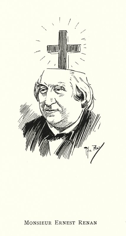 Monsieur Ernest Renan (litho) tekijältä Phil May
