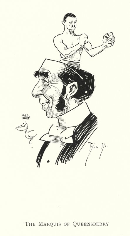 Queensberryn markiisi (litho) tekijältä Phil May