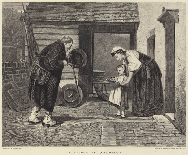 Oppitunti hyväntekeväisyydestä tekijältä Philip Hermogenes Calderon
