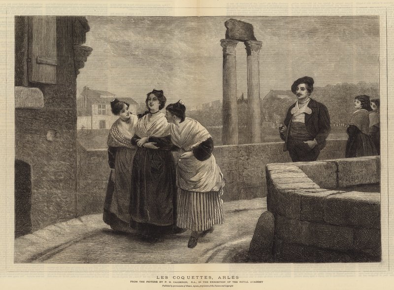 Les Coquettes, Arles tekijältä Philip Hermogenes Calderon