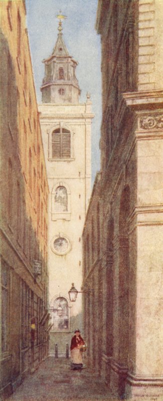 Pyhän Mikaelin kirkko, Bassishaw, 1897 tekijältä Philip Norman