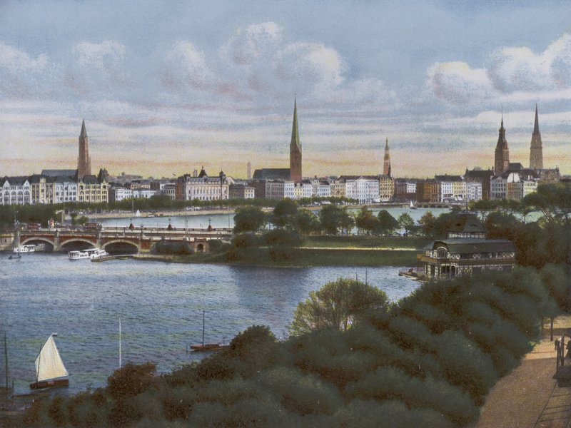 Hampuri: Lombardsbrucke (kuva) tekijältä Photographer German