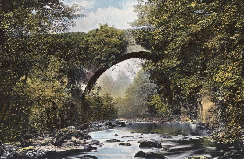 Irlanti: Dargle Bridge, County Wicklow (värillinen kuva) tekijältä Photographer Irish