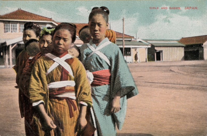 Tytöt ja vauvat, Japani (kuva) tekijältä Photographer Japanese