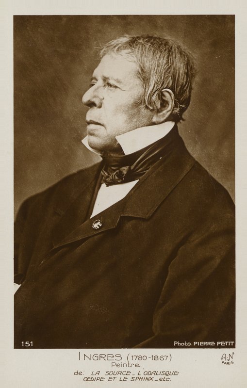 Jean Auguste Dominique Ingres, ranskalainen taidemaalari tekijältä Pierre Petit