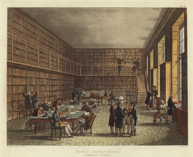 Kuninkaallinen instituutio tekijältä Pugin and Rowlandson