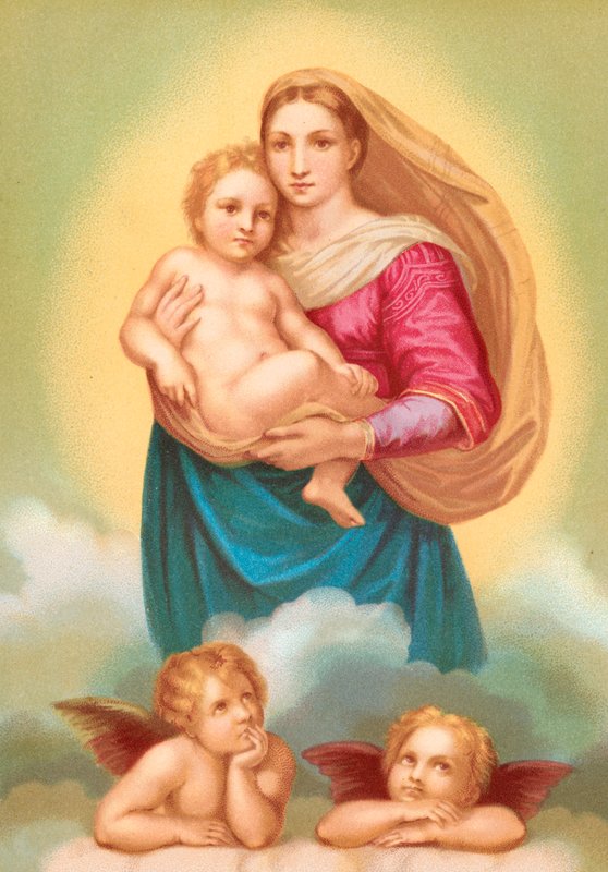 Sikstuksen Madonna tekijältä Raffaello Sanzio Raphael