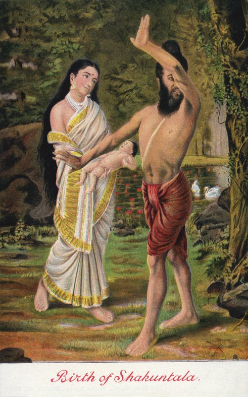 Shakuntalan syntymä tekijältä Raja Ravi Varma