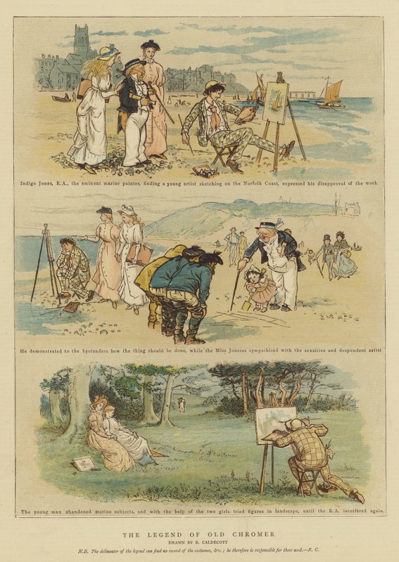 Legend of Old Chromer (chromolitho) tekijältä Randolph Caldecott