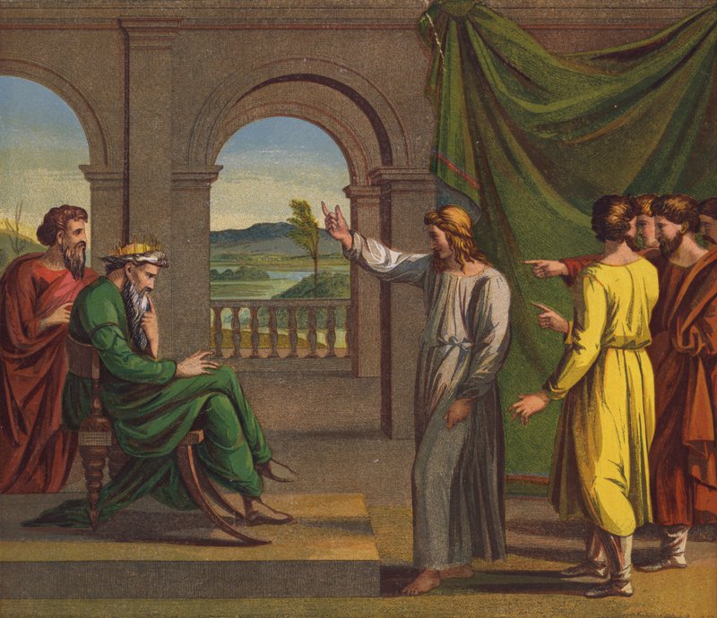 Joosef tulkitsee faraon unta tekijältä after Raphael