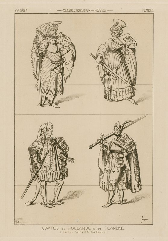 Hollannin ja Flanderin kreivit, 1400-luku tekijältä Raphael Jacquemin