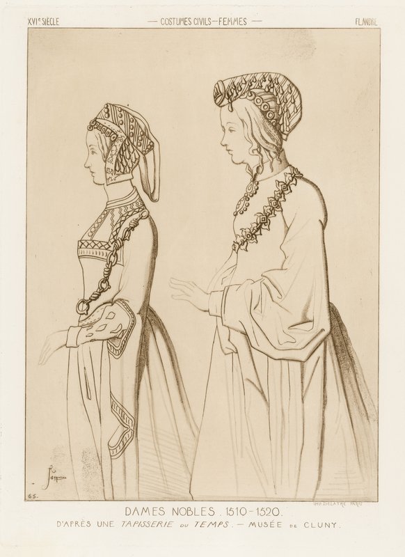 Aateliset naiset, 1510-1520 tekijältä Raphael Jacquemin