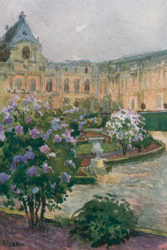 Pohjois-Parterre ja kappeli, Versailles tekijältä Rene Binet