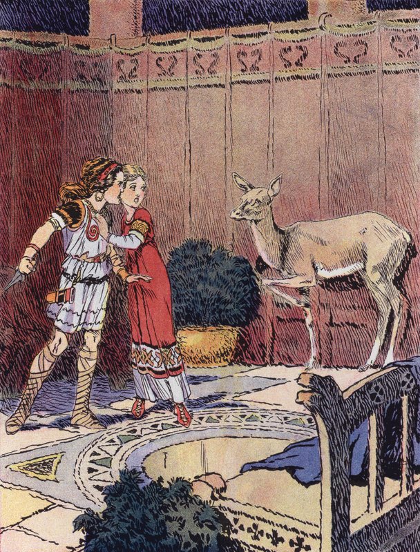 Pikku Merovingi (väri litho) tekijältä Rene Vincent