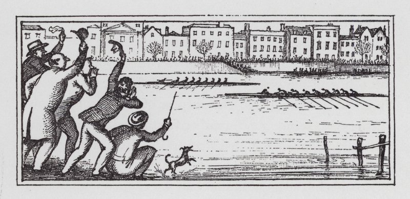 The Boat Race (litho) tekijältä Rex (after) Whistler