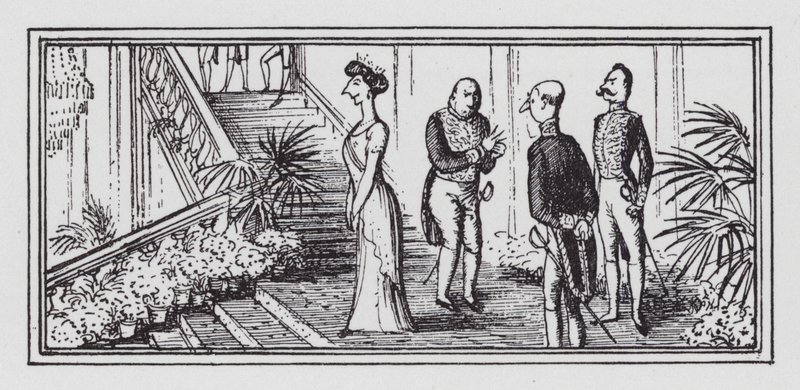 Ulkoministeriön puolue (litho) tekijältä Rex (after) Whistler