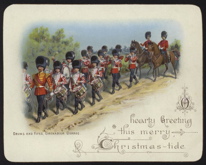 Rummut ja fifet, Grenadier Guards (chromolitho) tekijältä Richard Simkin