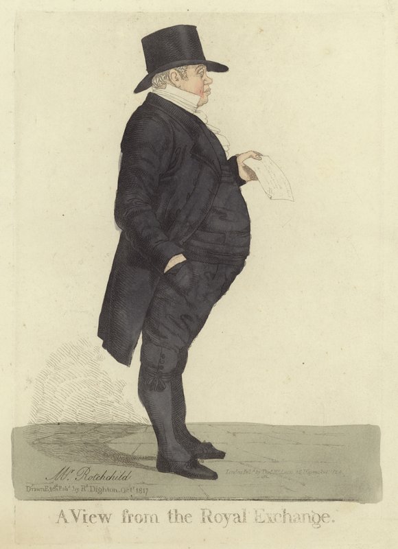 Nathan Mayer Rothschild, 1817 tekijältä Richard Dighton