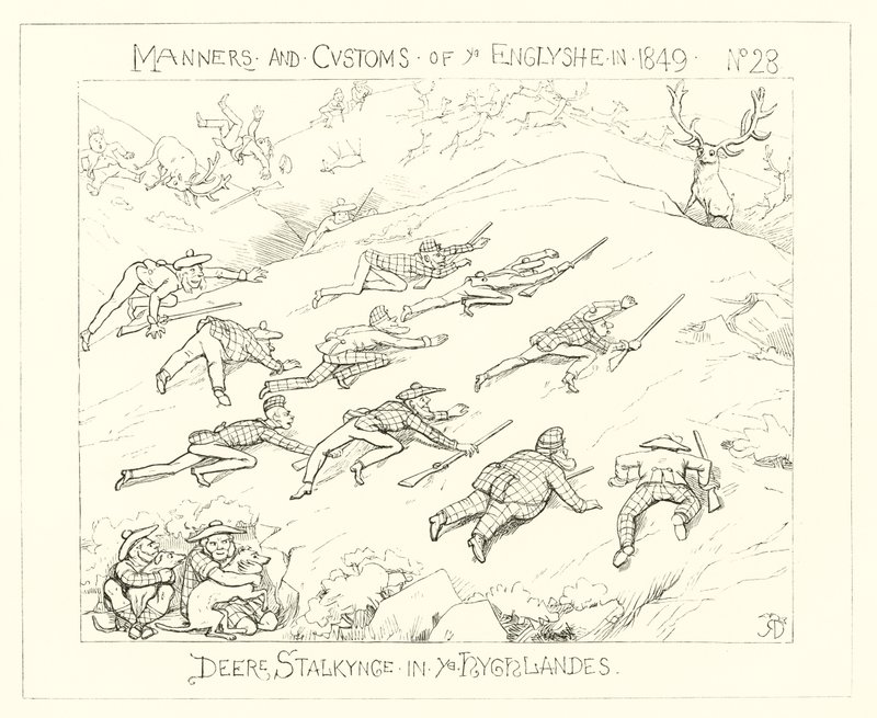1849, Deer Stalking in the Highlands tekijältä Richard Doyle