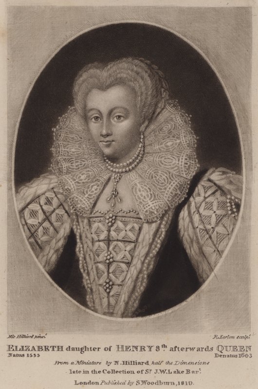Kuningatar Elizabeth I (mezzotint) tekijältä Richard Earlom