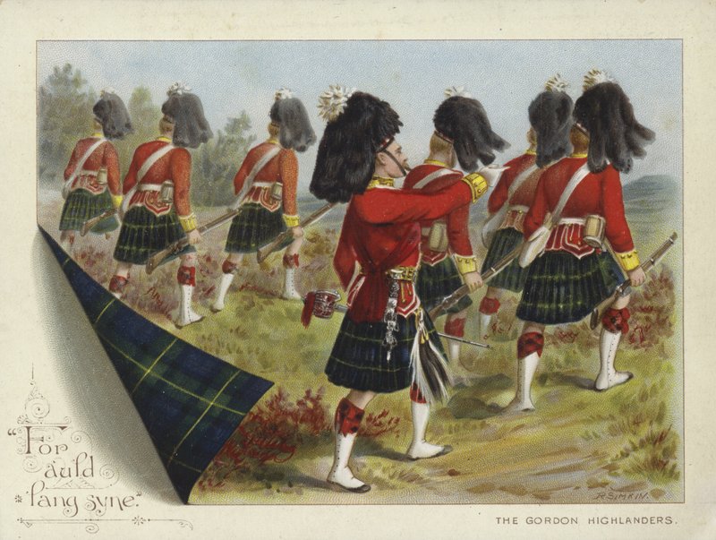 Gordon Highlanders (chromolitho) tekijältä Richard Simkin