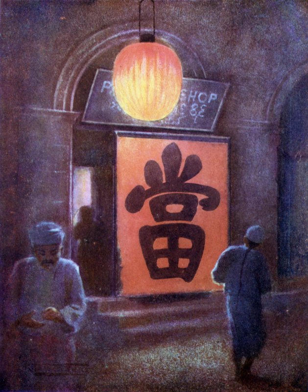 Kiinalainen panttilainaamo, Mandalay tekijältä Robert George Talbot Kelly