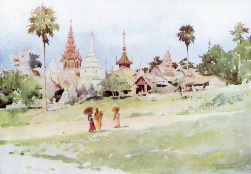 Nousu Shwe Dagonille tekijältä Robert George Talbot Kelly
